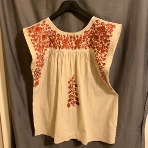 Embroidered Spirit Sleeveless Top